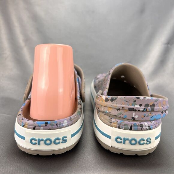 Crocs Crocband Clogs Splatter Paint Slip On Shoe Women's 11 Lilac Classic Summer - Picture 12 of 17